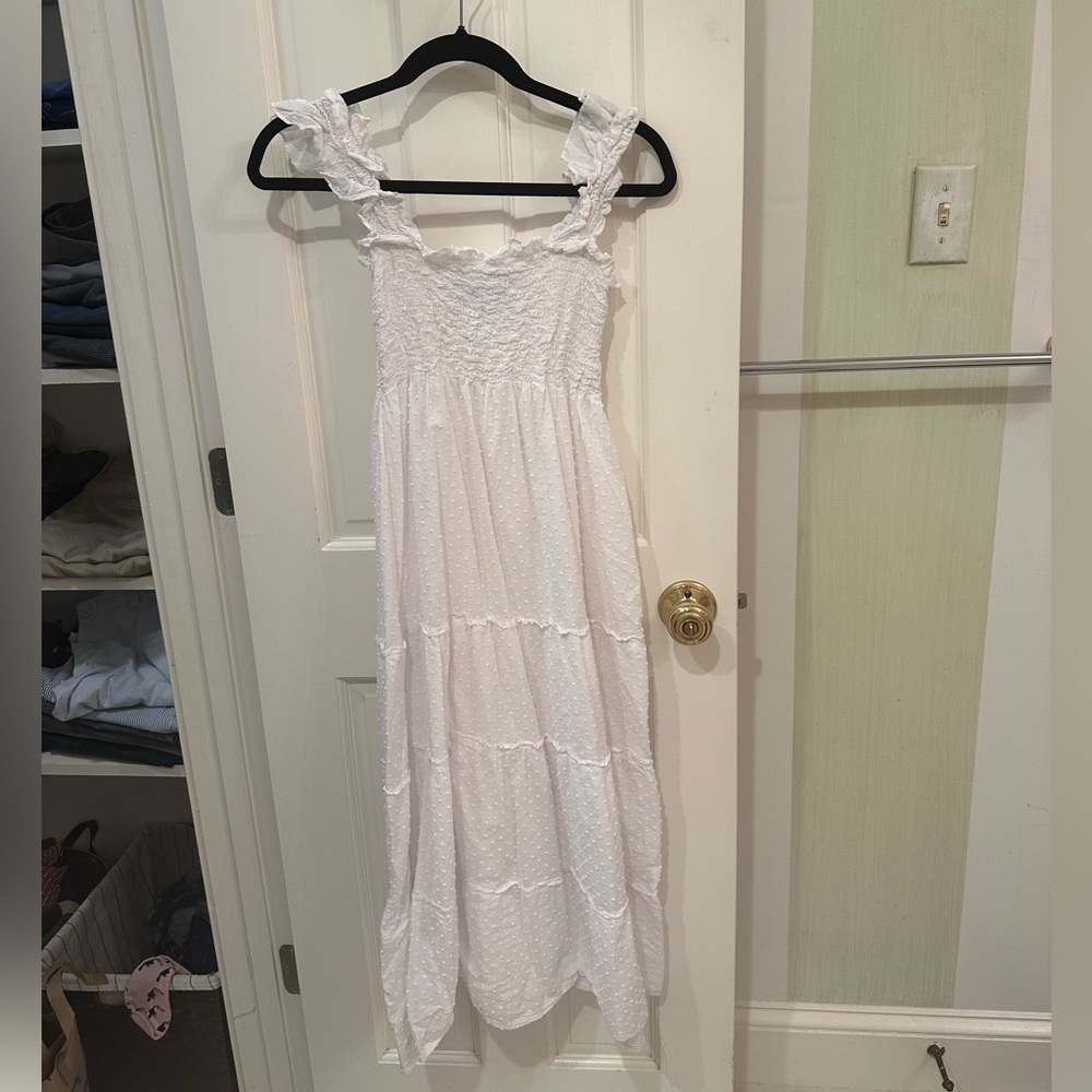 Hill House Home white Swiss dot Ellie dress XS